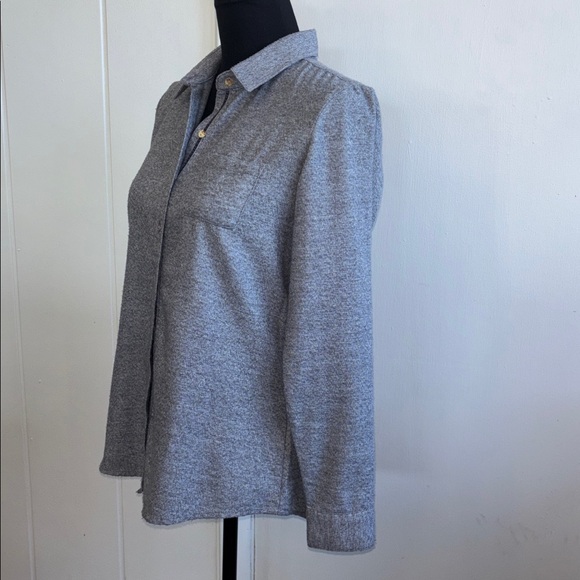 KUHL Kamila Gray Flannel Button Up Shirt Women’s Size Small - Picture 7 of 13